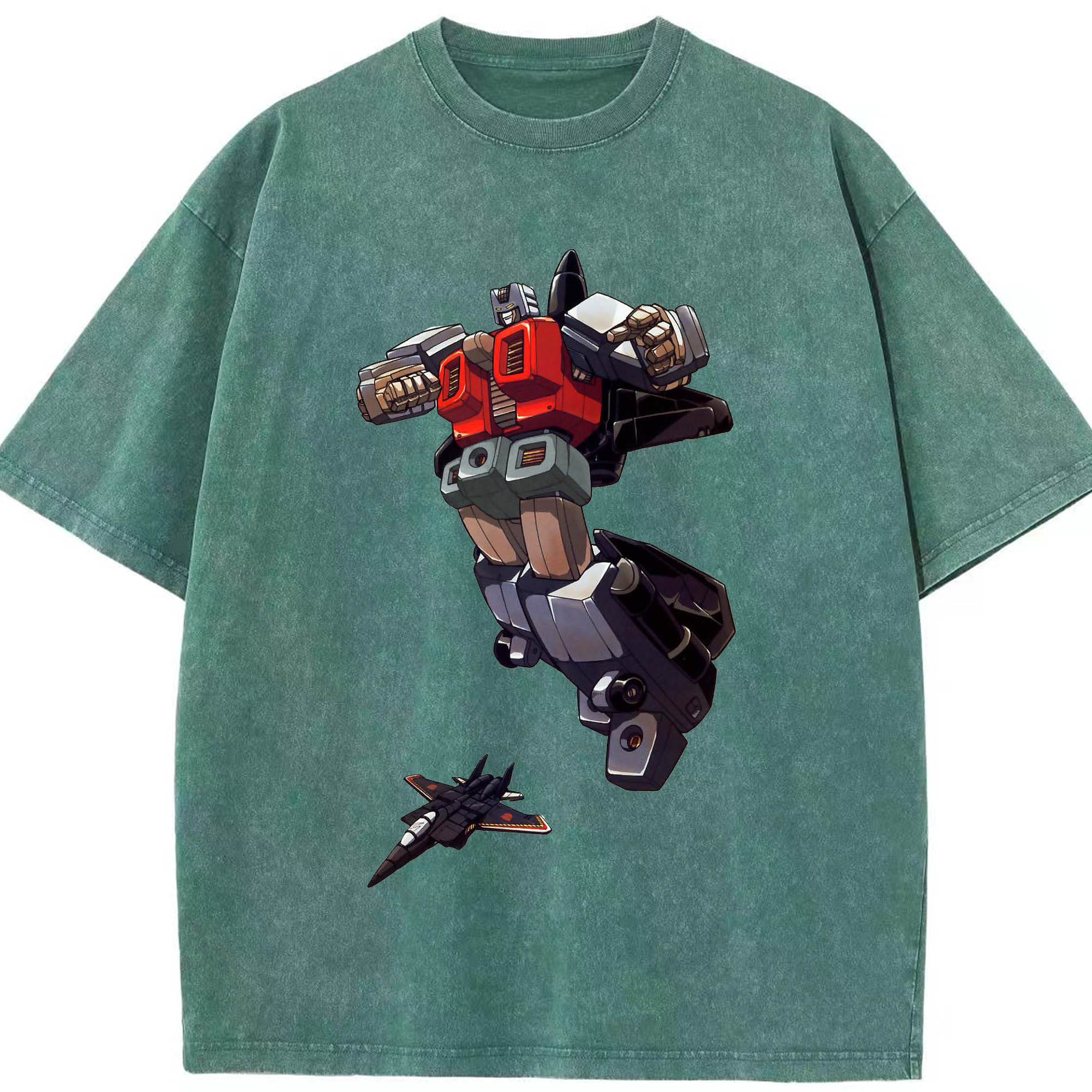 （画像用）  綿100% ヴィンテージ風 半袖Tシャツ（フロントプリント）